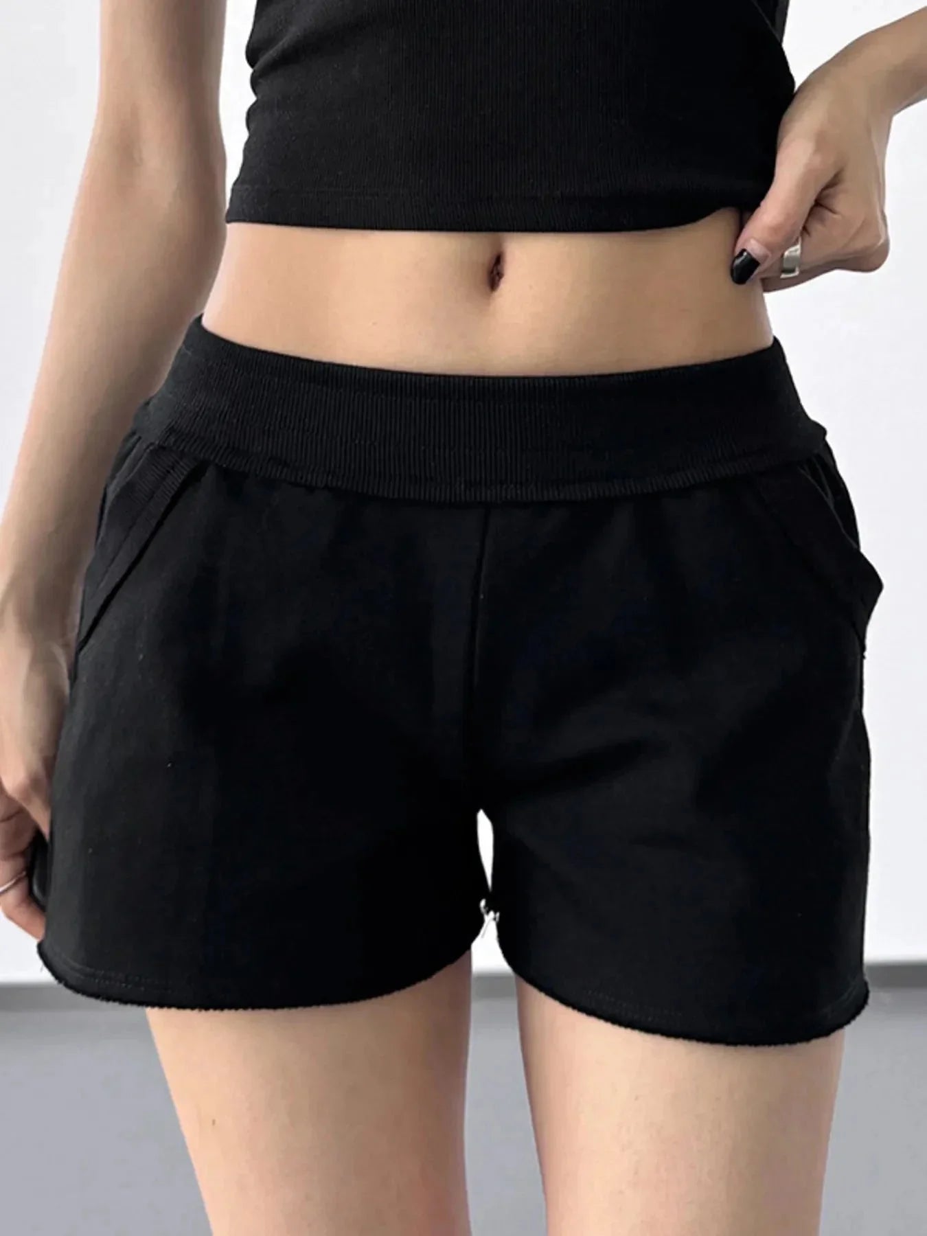 Letter Back Shorts - VILLA FASHION