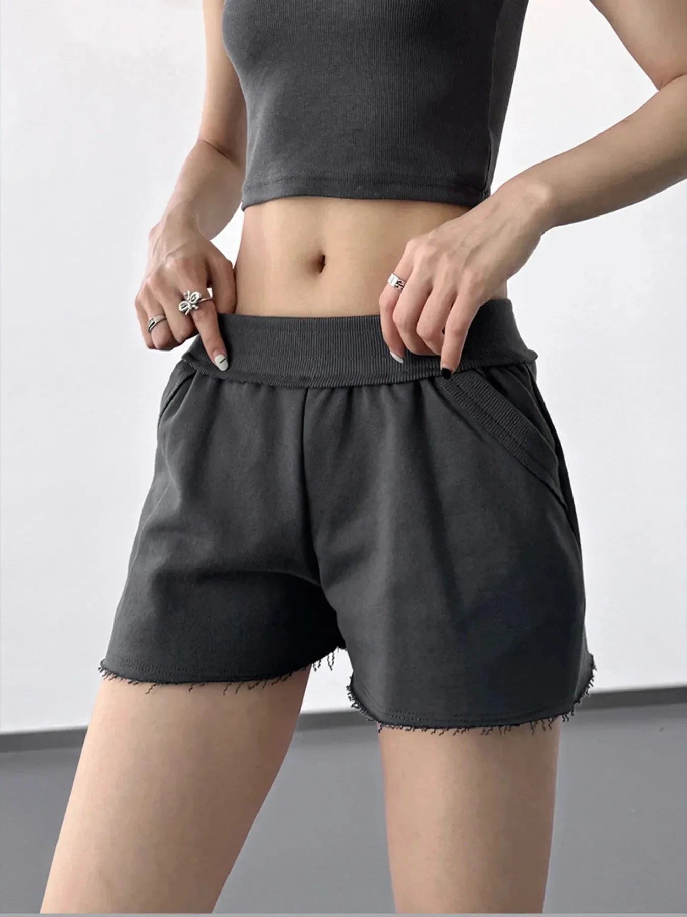 Letter Back Shorts - VILLA FASHION