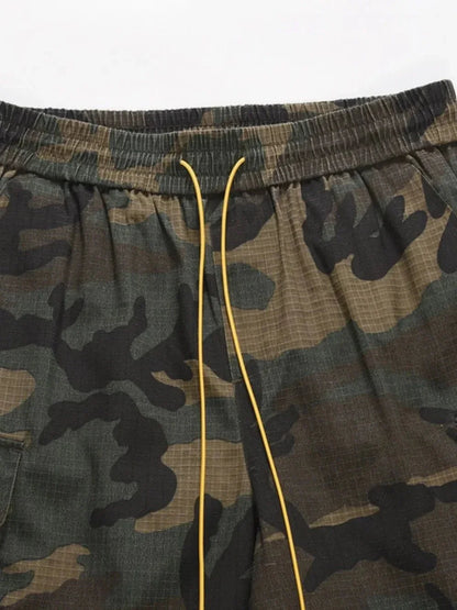 Men's Drawstring Camouflage Shorts - VILLA FASHION