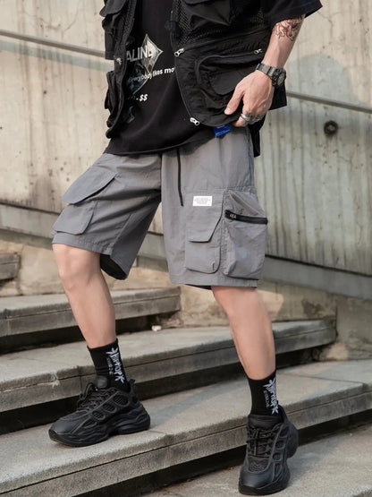 Men's Drawstring Cargo Shorts - VILLA FASHION