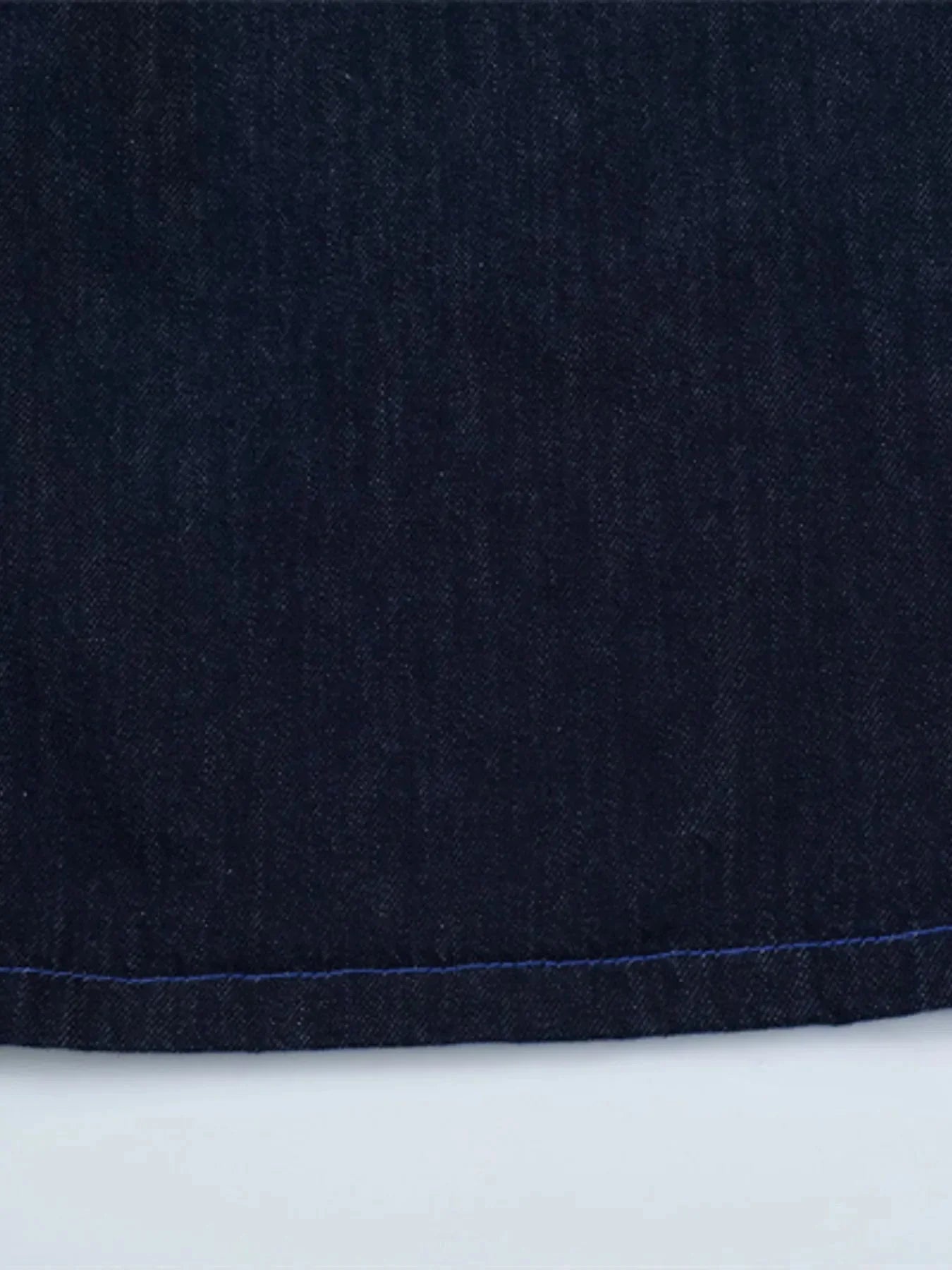 Men's Embroidered Wash Denim Shorts - VILLA FASHION