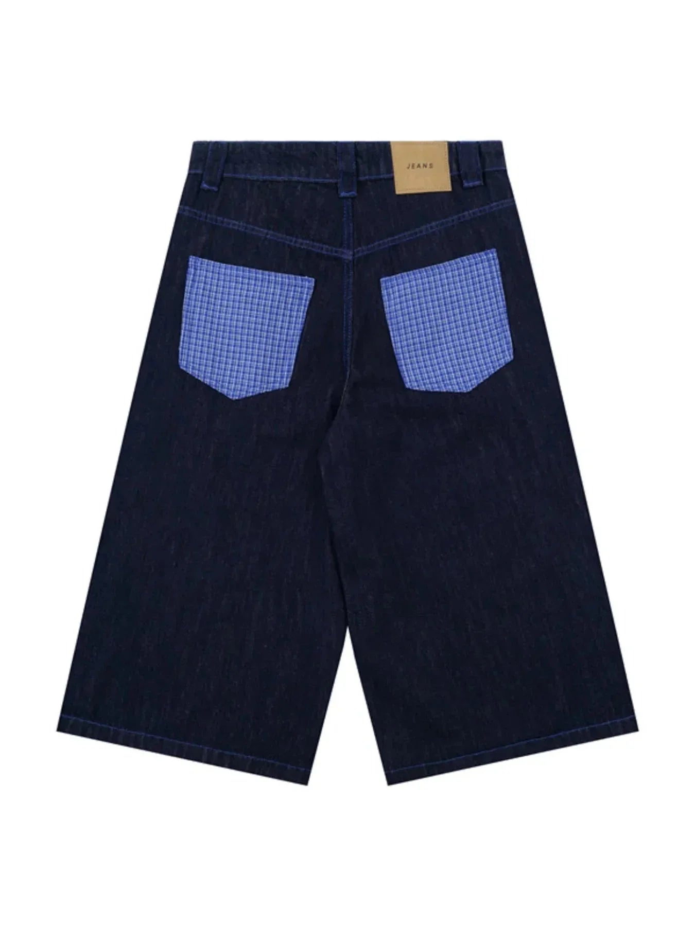 Men's Embroidered Wash Denim Shorts - VILLA FASHION