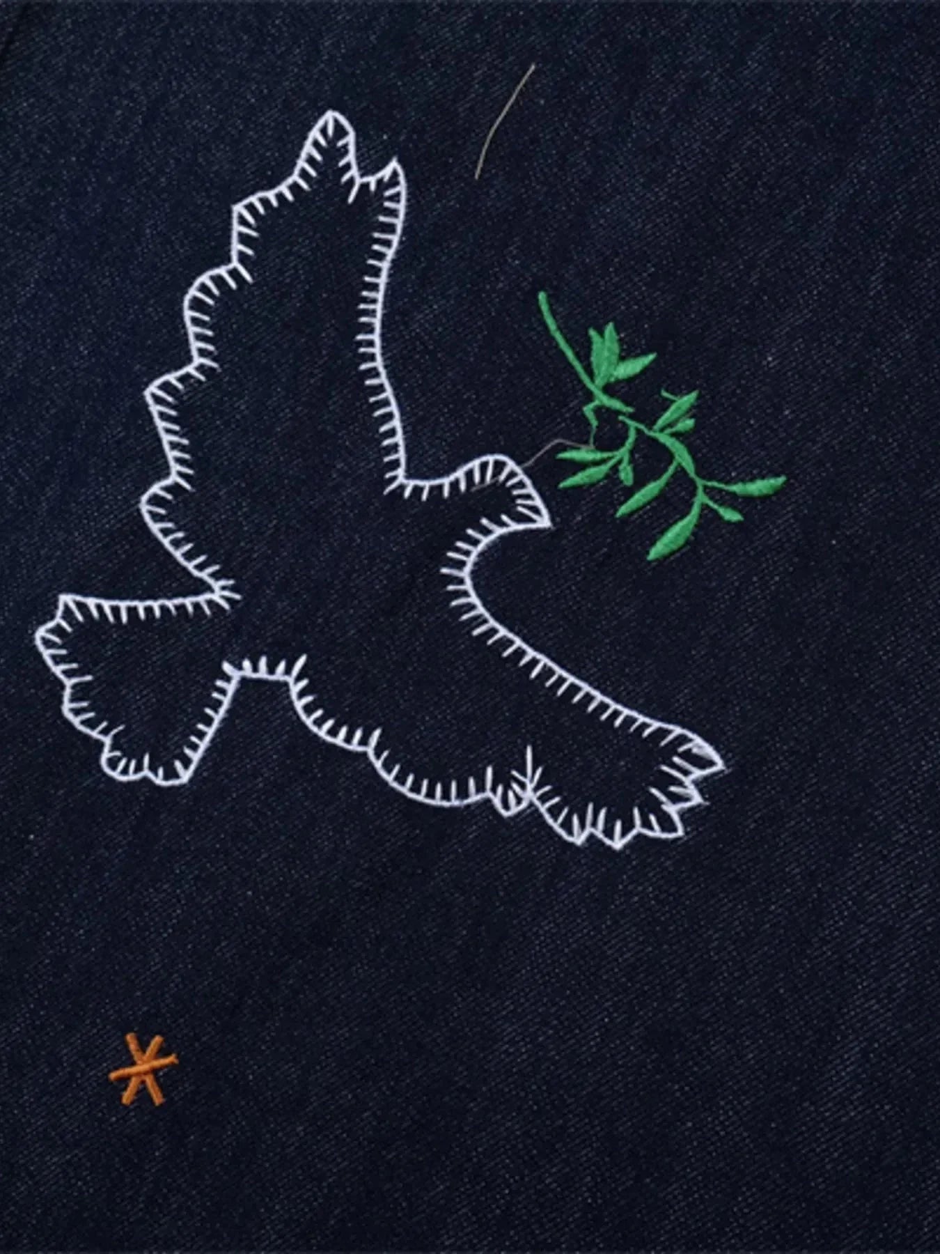 Men's Embroidered Wash Denim Shorts - VILLA FASHION