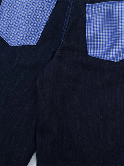 Men's Embroidered Wash Denim Shorts - VILLA FASHION