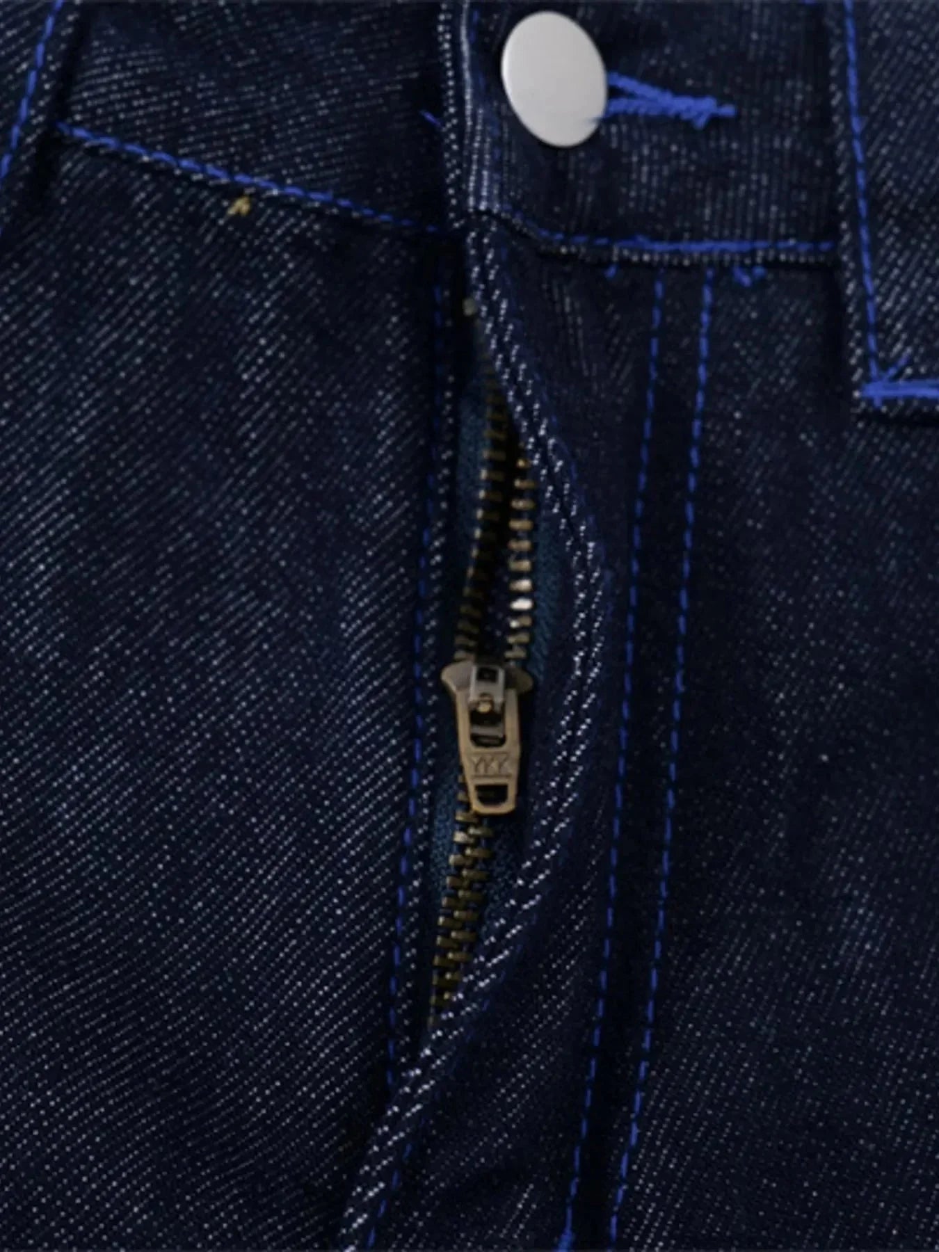 Men's Embroidered Wash Denim Shorts - VILLA FASHION