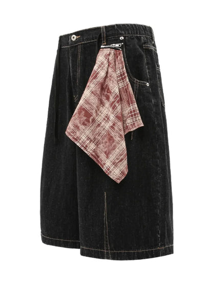 Men's Loose Fit Denim Shorts - VILLA FASHION