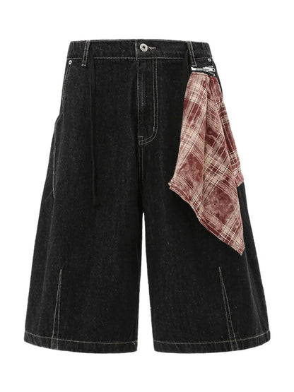 Men's Loose Fit Denim Shorts - VILLA FASHION