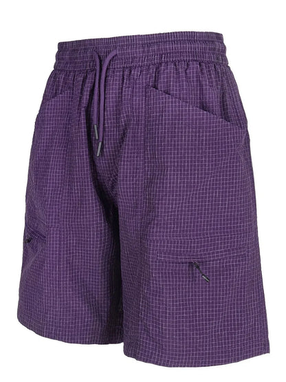 Men's Plaid Shorts with Pockets - VILLA FASHION