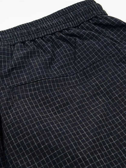 Men's Plaid Shorts with Pockets - VILLA FASHION