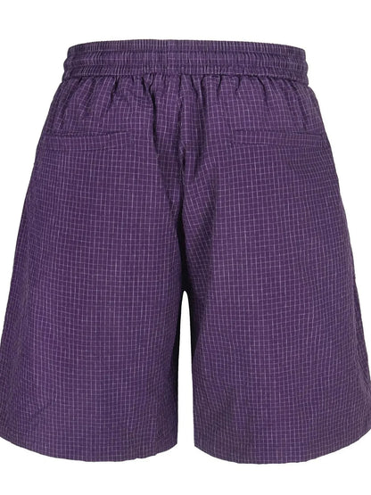 Men's Plaid Shorts with Pockets - VILLA FASHION