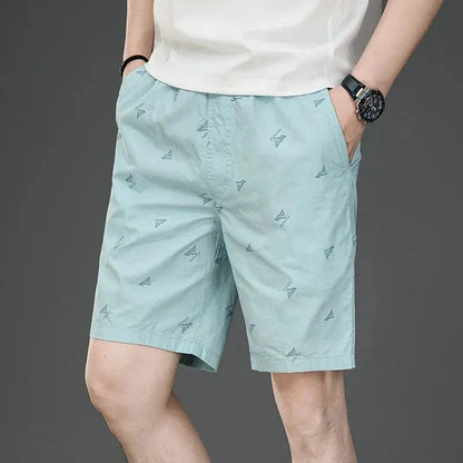 Men's Plus Size Casual Printed Shorts - VILLA FASHION