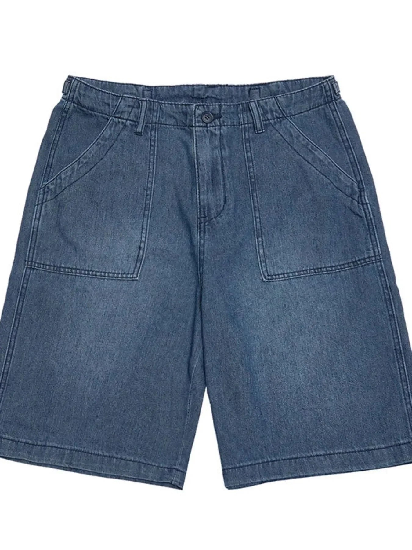 Men's Pocketed Denim Shorts - VILLA FASHION