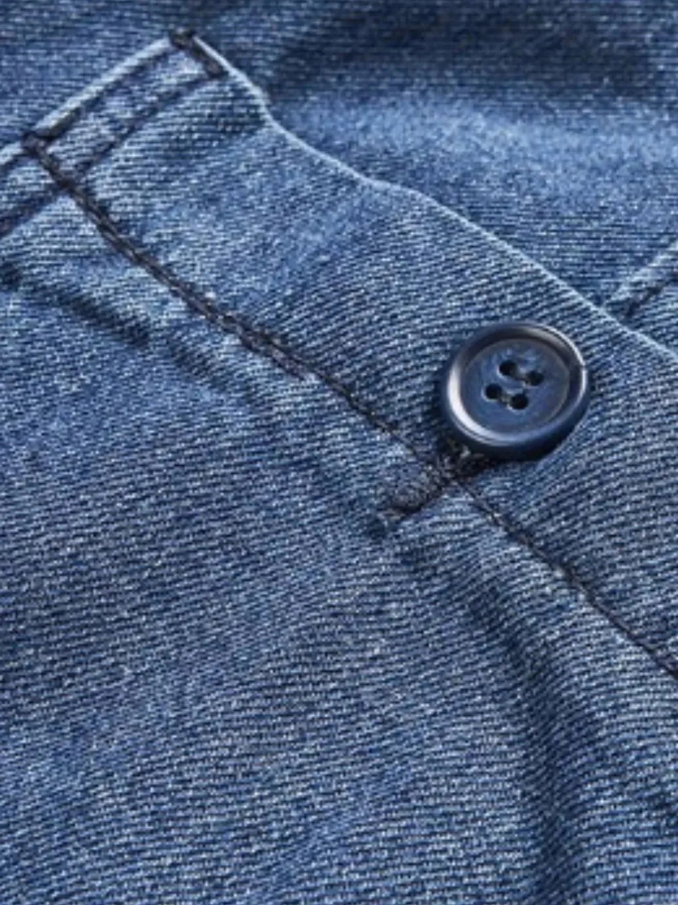 Men's Pocketed Denim Shorts - VILLA FASHION