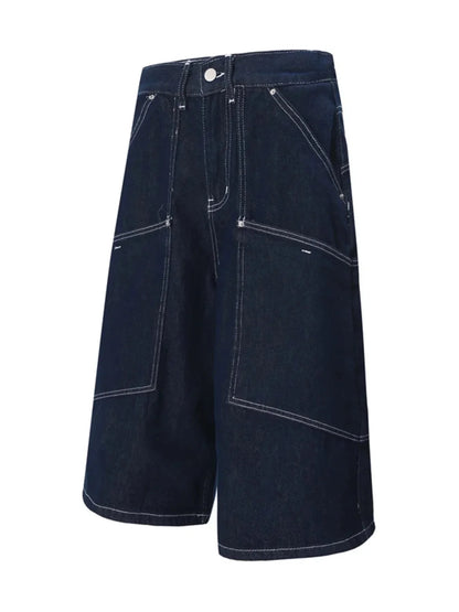 Men's Wash Cargo Denim Shorts - VILLA FASHION