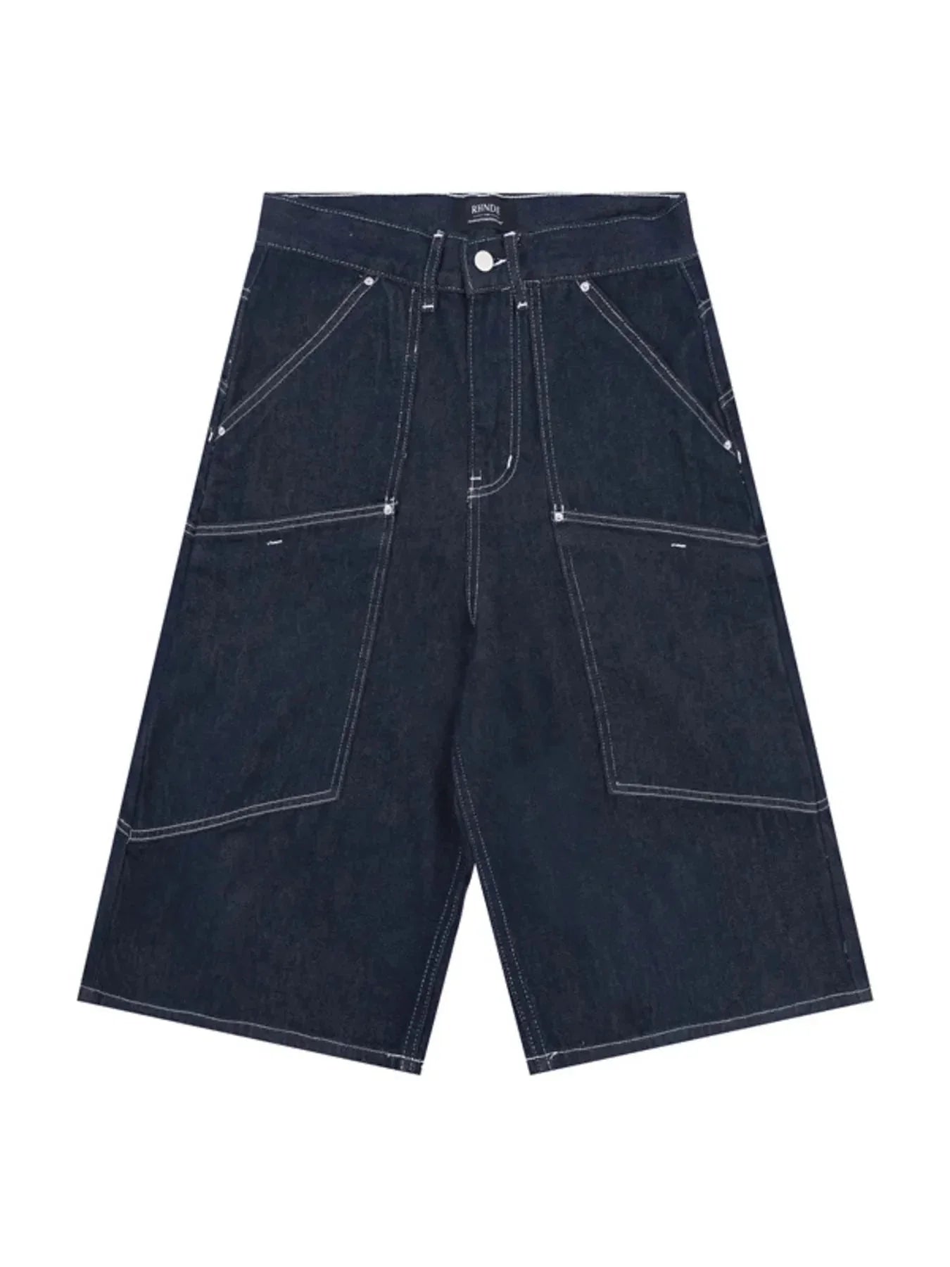 Men's Wash Cargo Denim Shorts - VILLA FASHION
