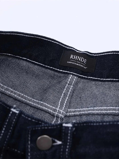 Men's Wash Cargo Denim Shorts - VILLA FASHION