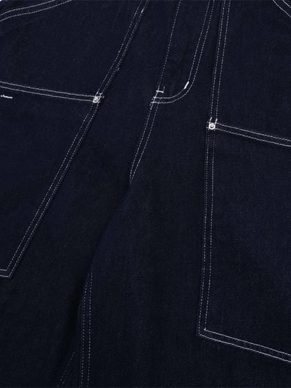 Men's Wash Cargo Denim Shorts - VILLA FASHION