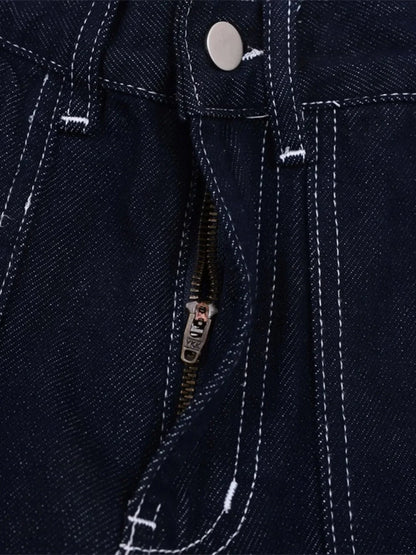 Men's Wash Cargo Denim Shorts - VILLA FASHION