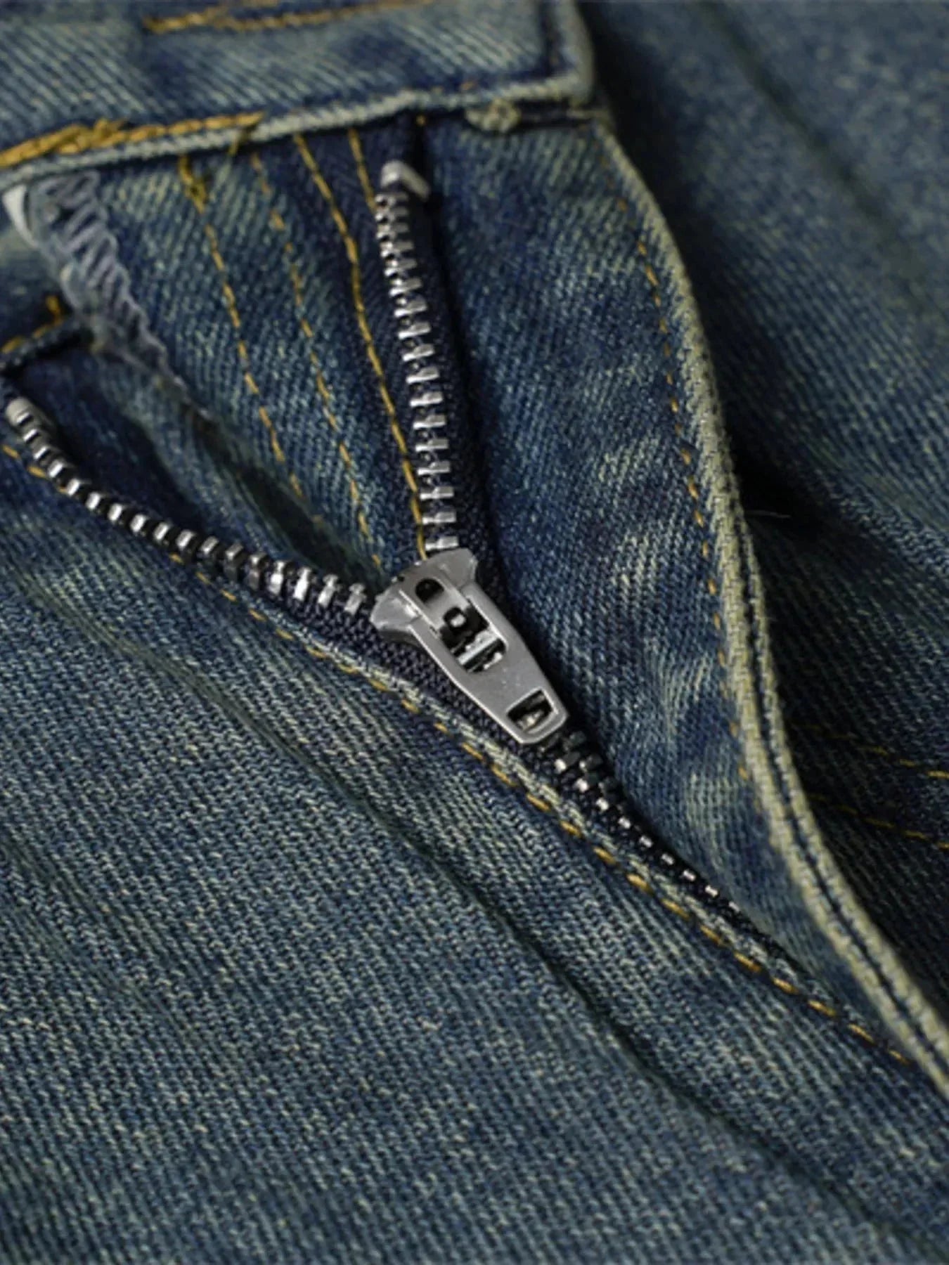 Men's Washed Denim Shorts - VILLA FASHION