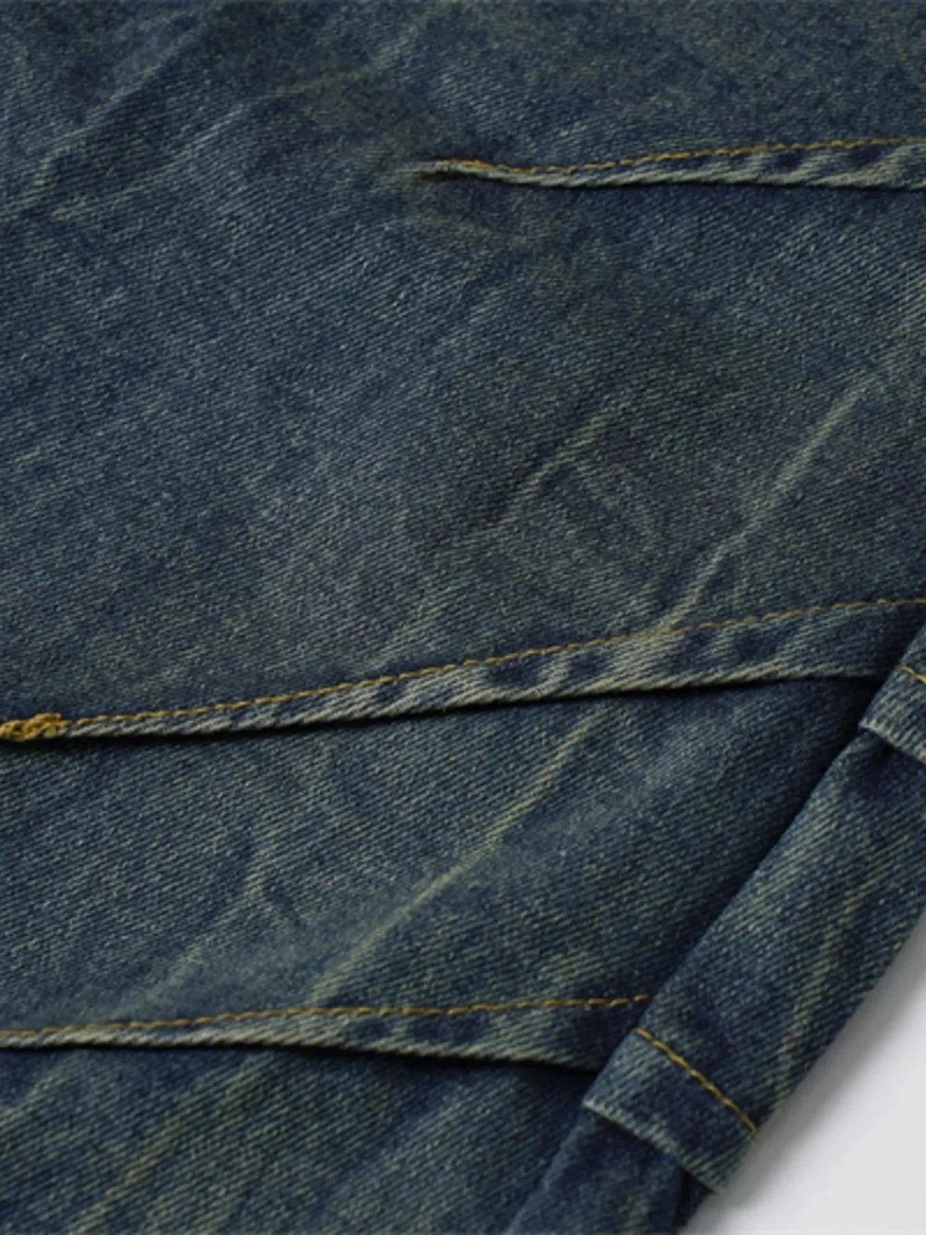 Men's Washed Denim Shorts - VILLA FASHION