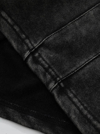 Men's Washed Drawstring Shorts - VILLA FASHION