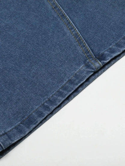 Men's Wide Leg Denim Shorts - VILLA FASHION