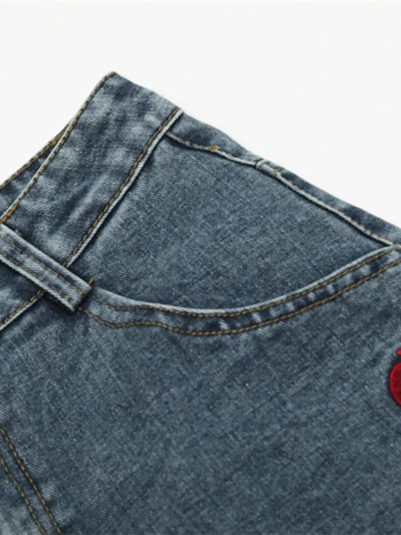 Men's Wide Leg Denim Shorts - VILLA FASHION