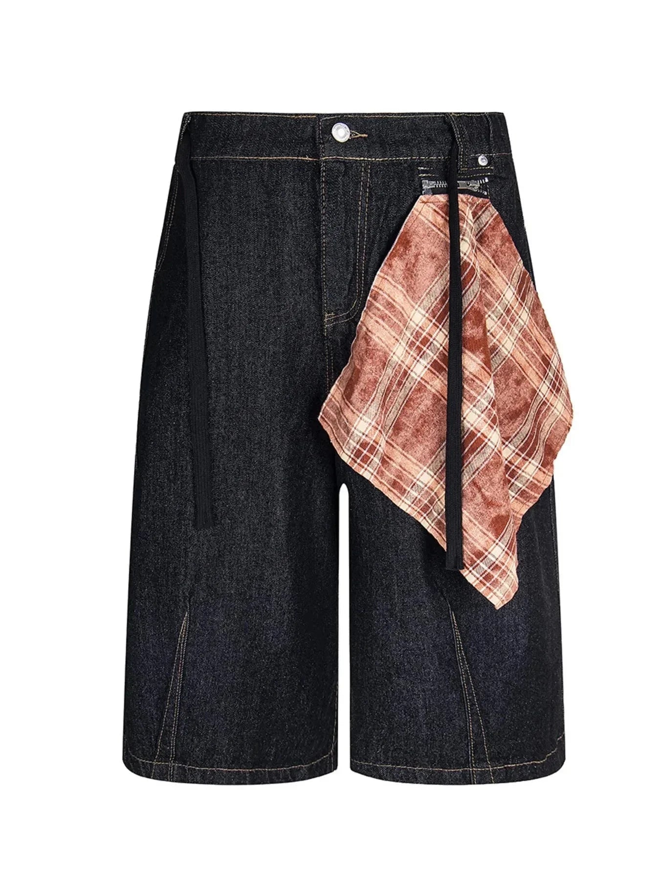 Men's Wide Leg Denim Shorts - VILLA FASHION