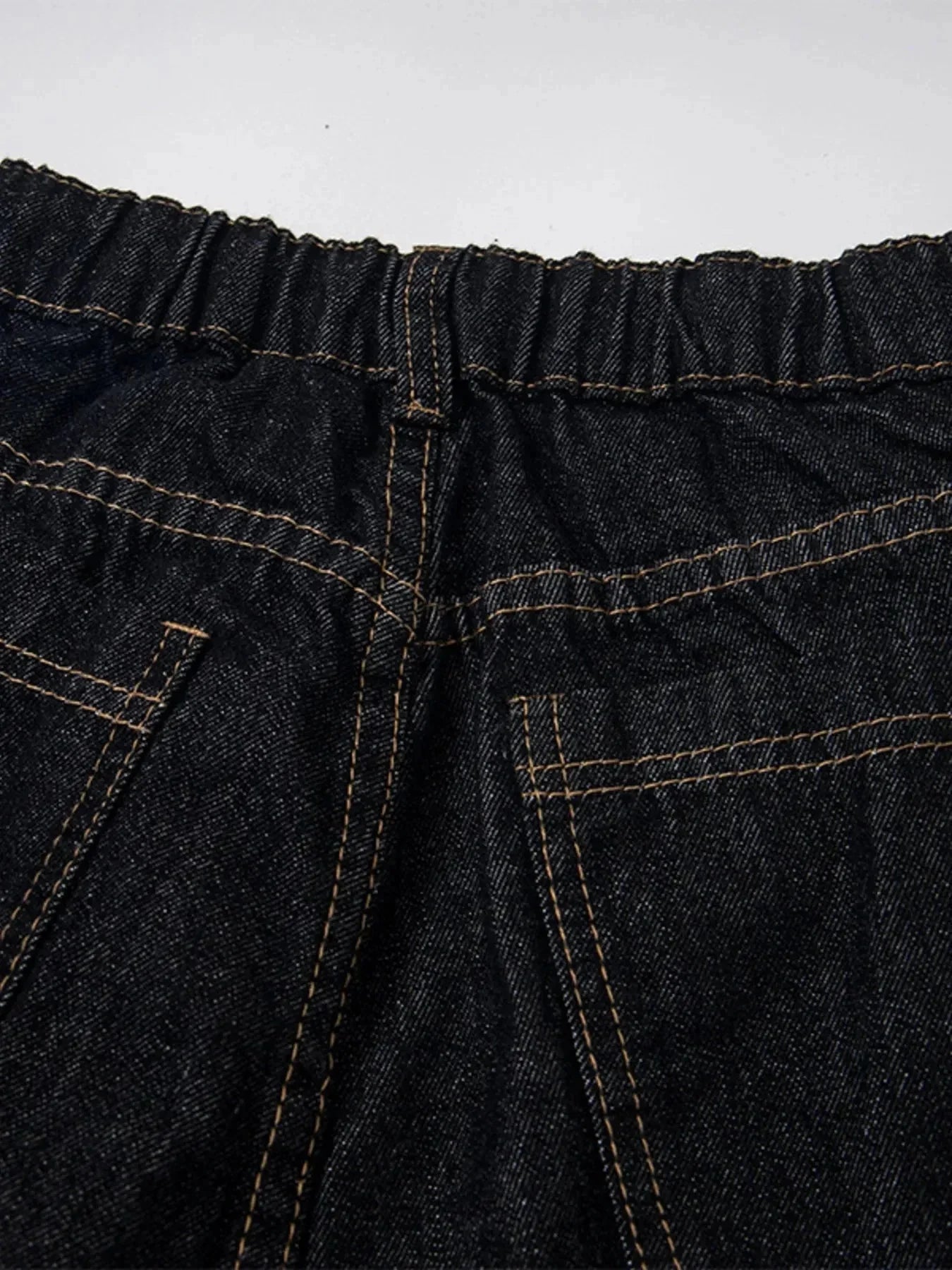 Men's Wide Leg Denim Shorts - VILLA FASHION