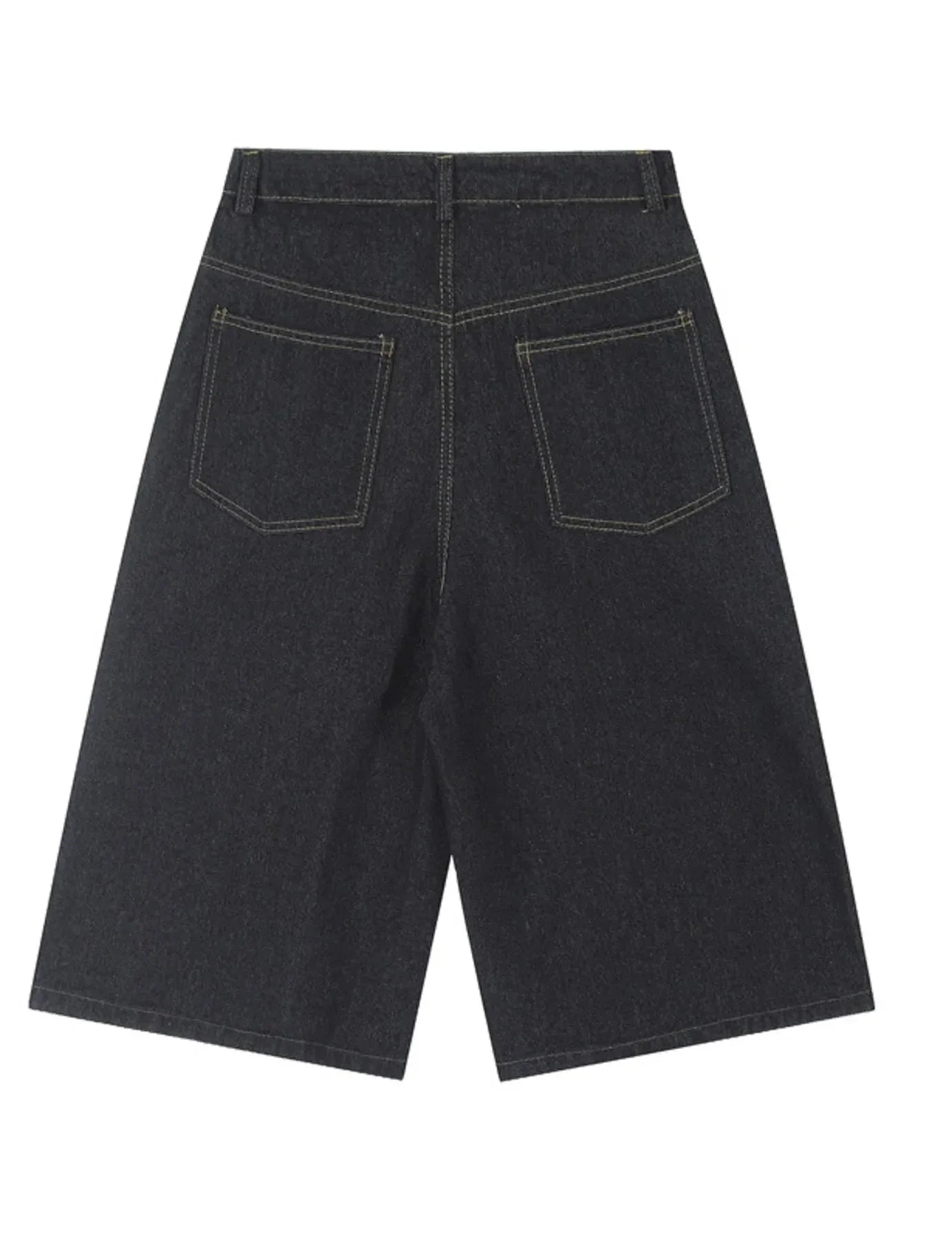 Men's Wide Leg Denim Shorts - VILLA FASHION