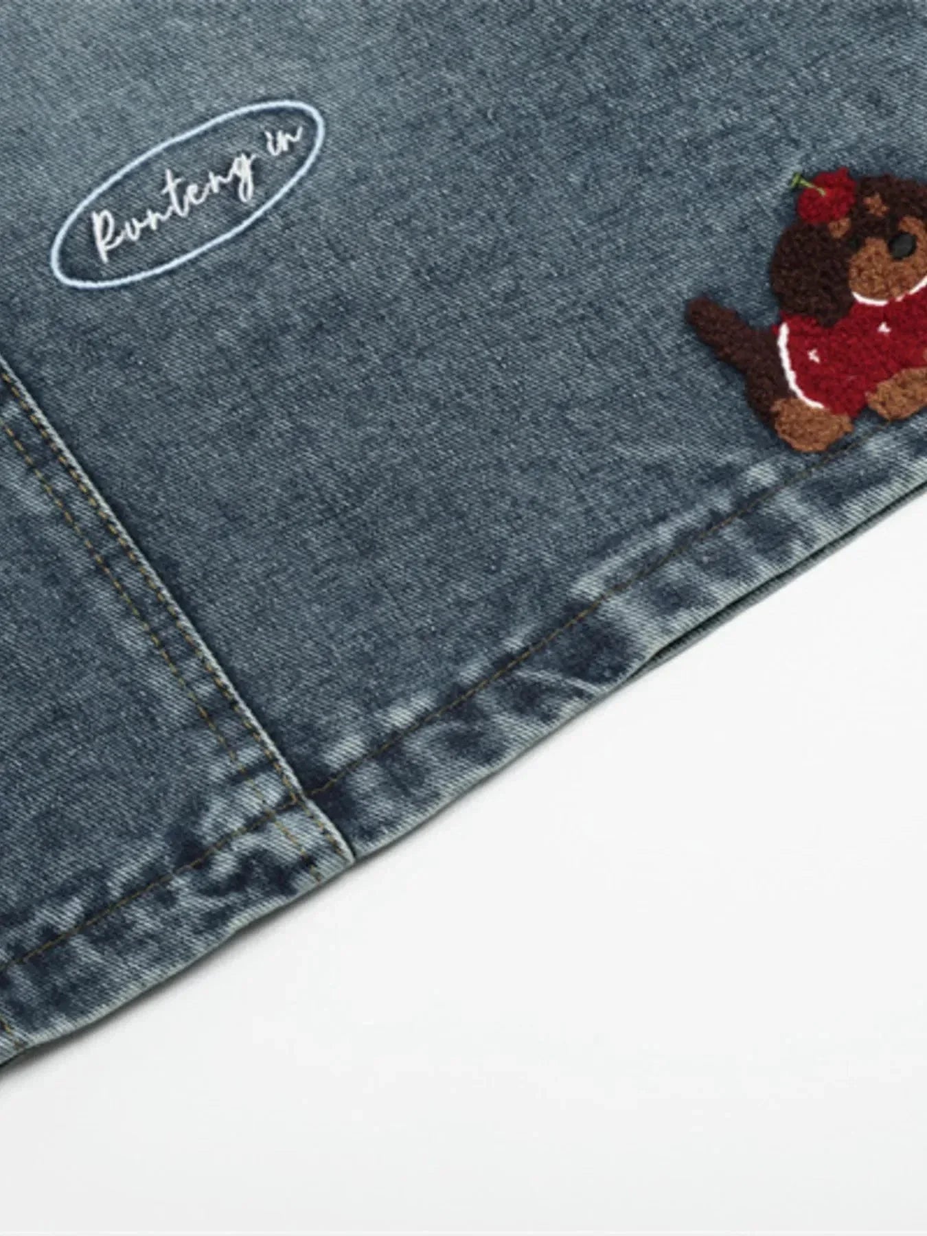 Men's Wide Leg Denim Shorts - VILLA FASHION