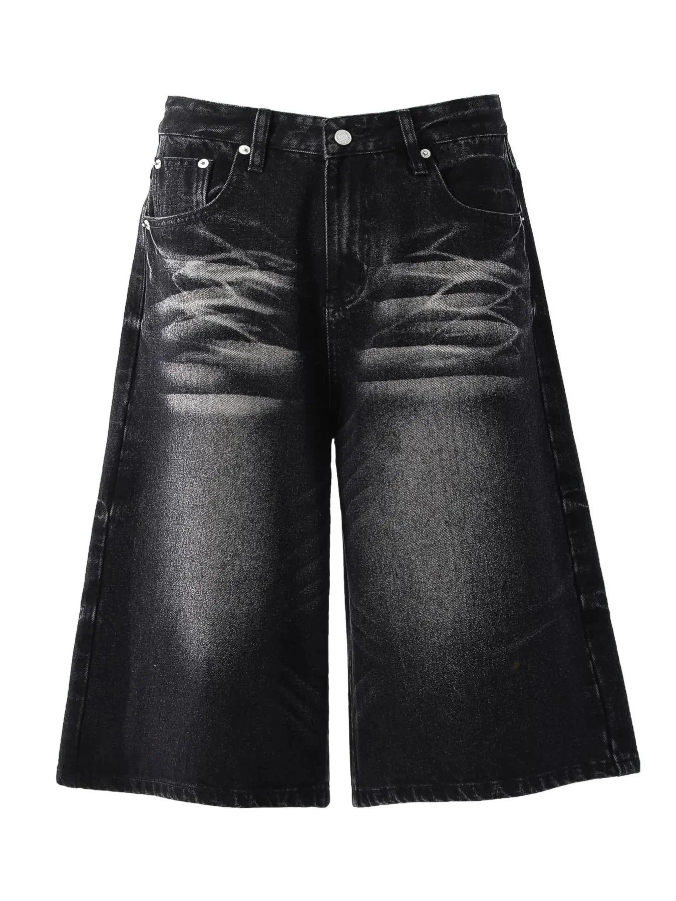 Men's Wide - Leg Denim Shorts - VILLA FASHION