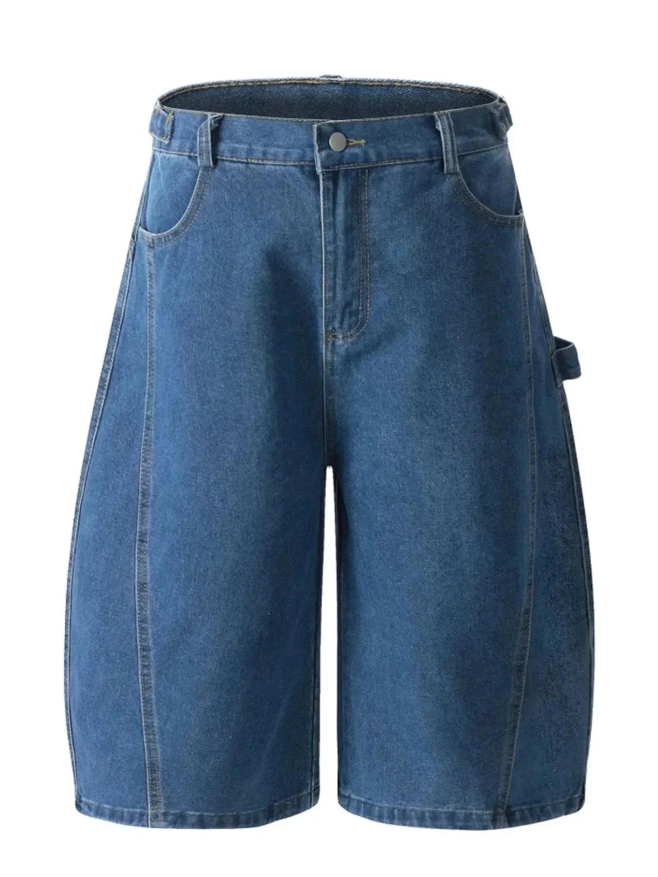 Men's Wide Leg Denim Shorts - VILLA FASHION