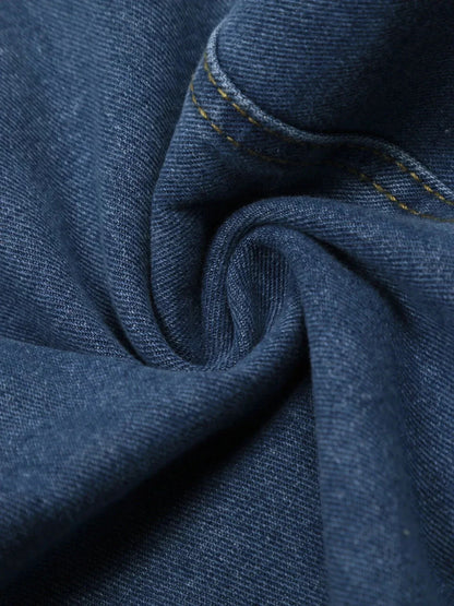 Men's Wide Leg Denim Shorts - VILLA FASHION