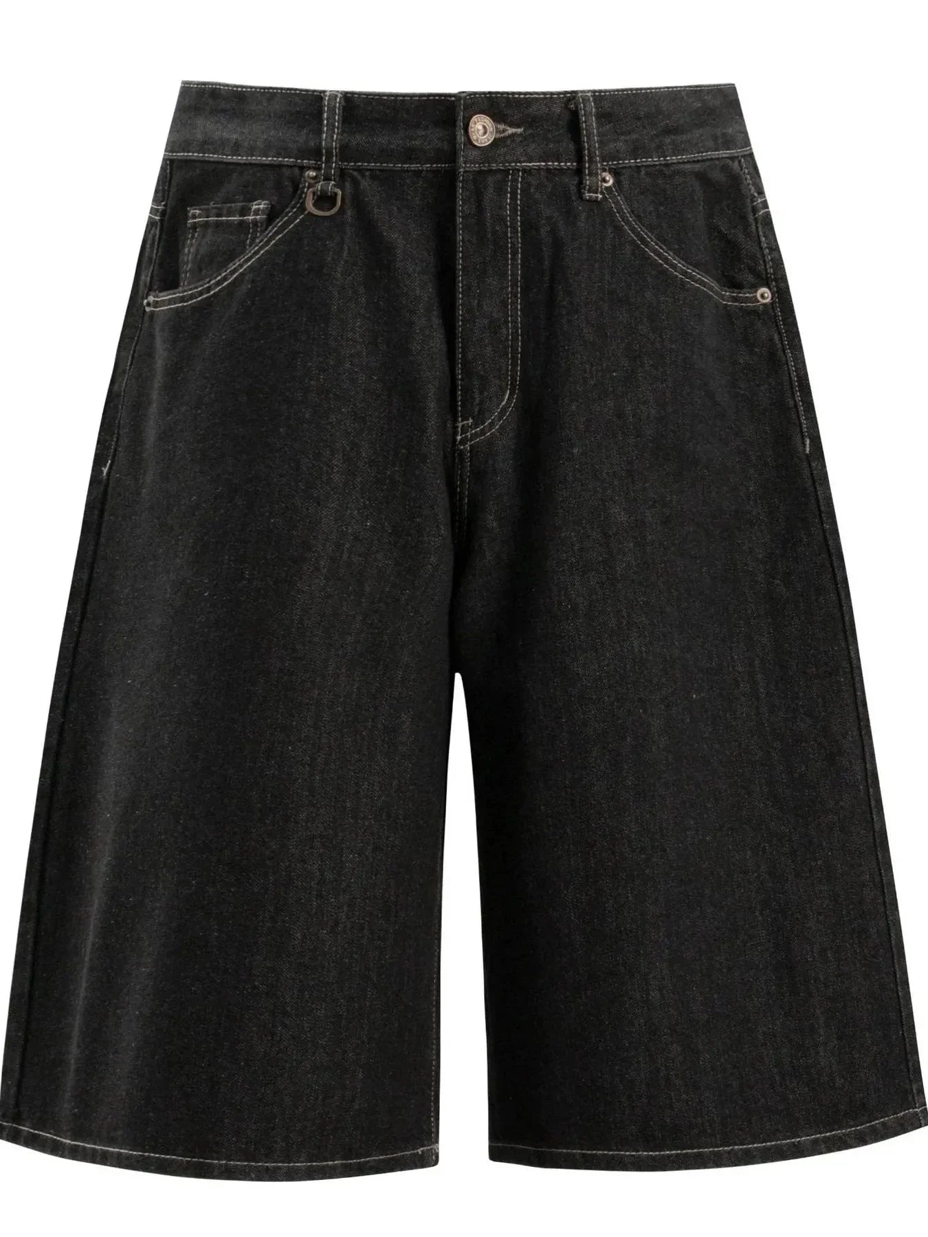 Men's Wide Leg Denim Shorts - VILLA FASHION