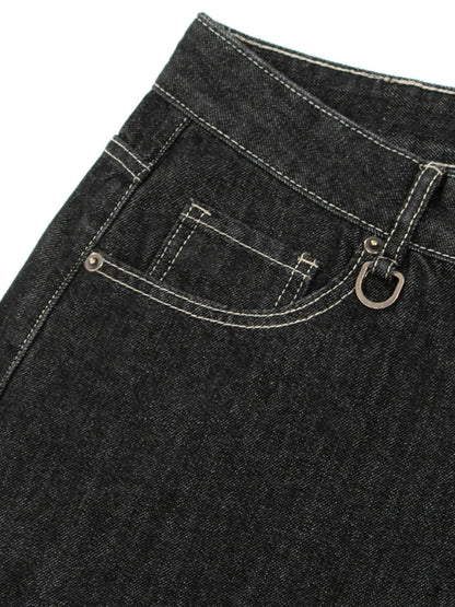 Men's Wide Leg Denim Shorts - VILLA FASHION