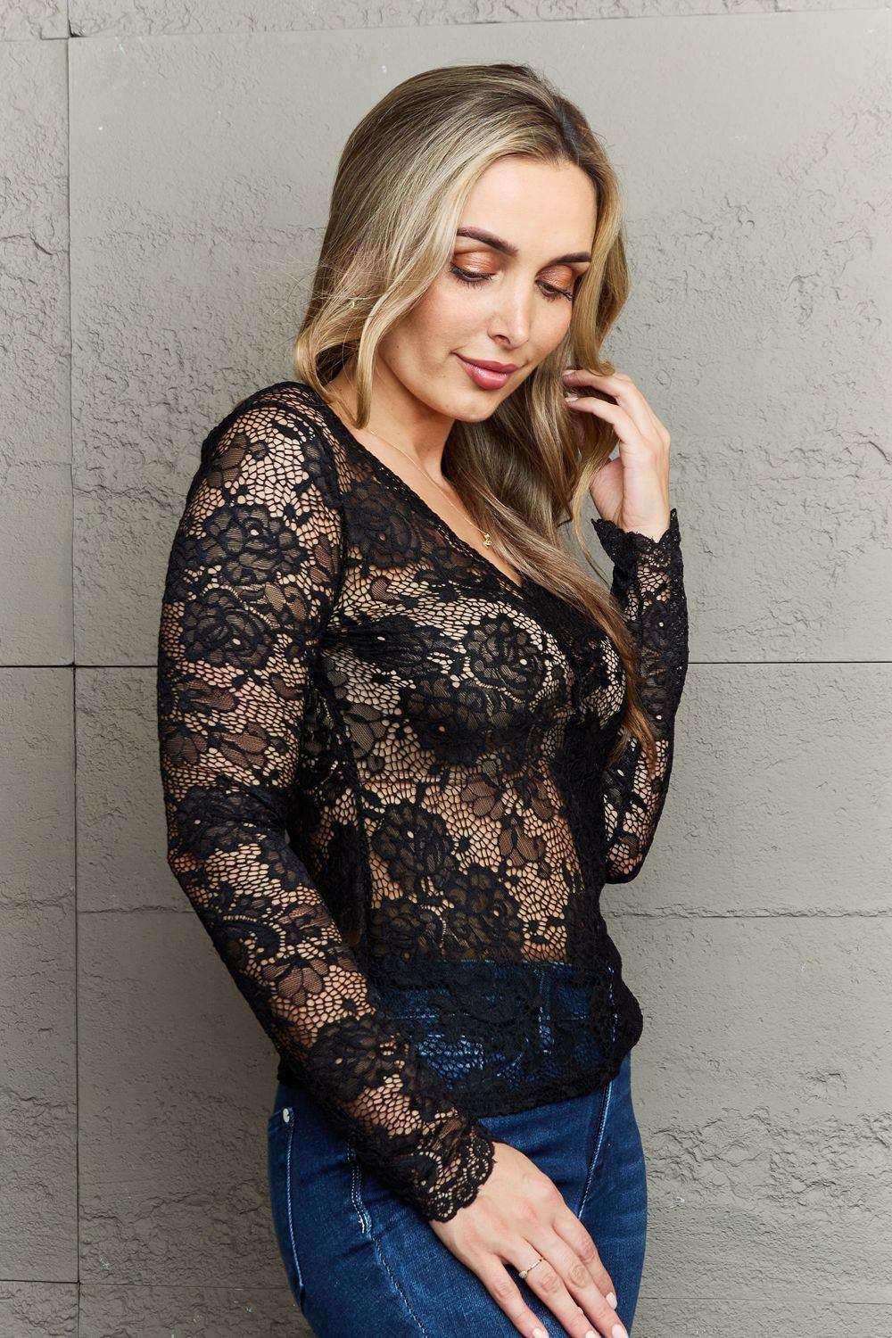 Ninexis Be Kind Off The Shoulder Lace Top - VILLA FASHION