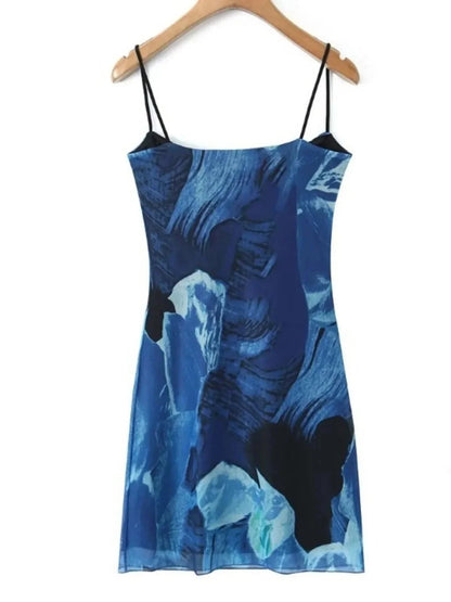 Printed Bodycon Cami Dress - VILLA FASHION