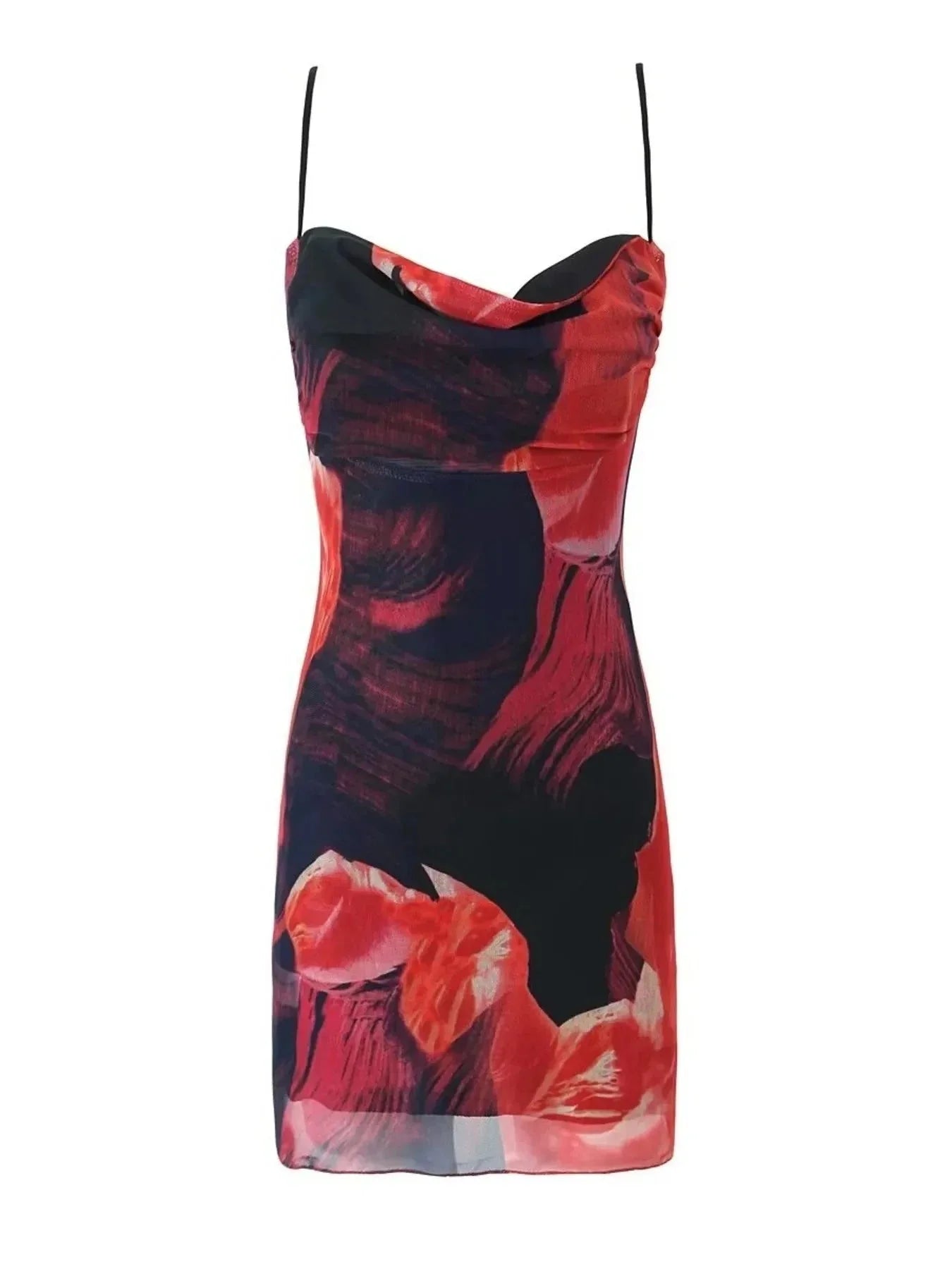 Printed Bodycon Cami Dress - VILLA FASHION