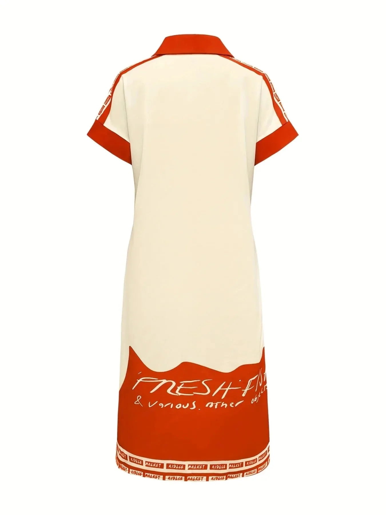 Printed Button Down Shirt Dress - VILLA FASHION