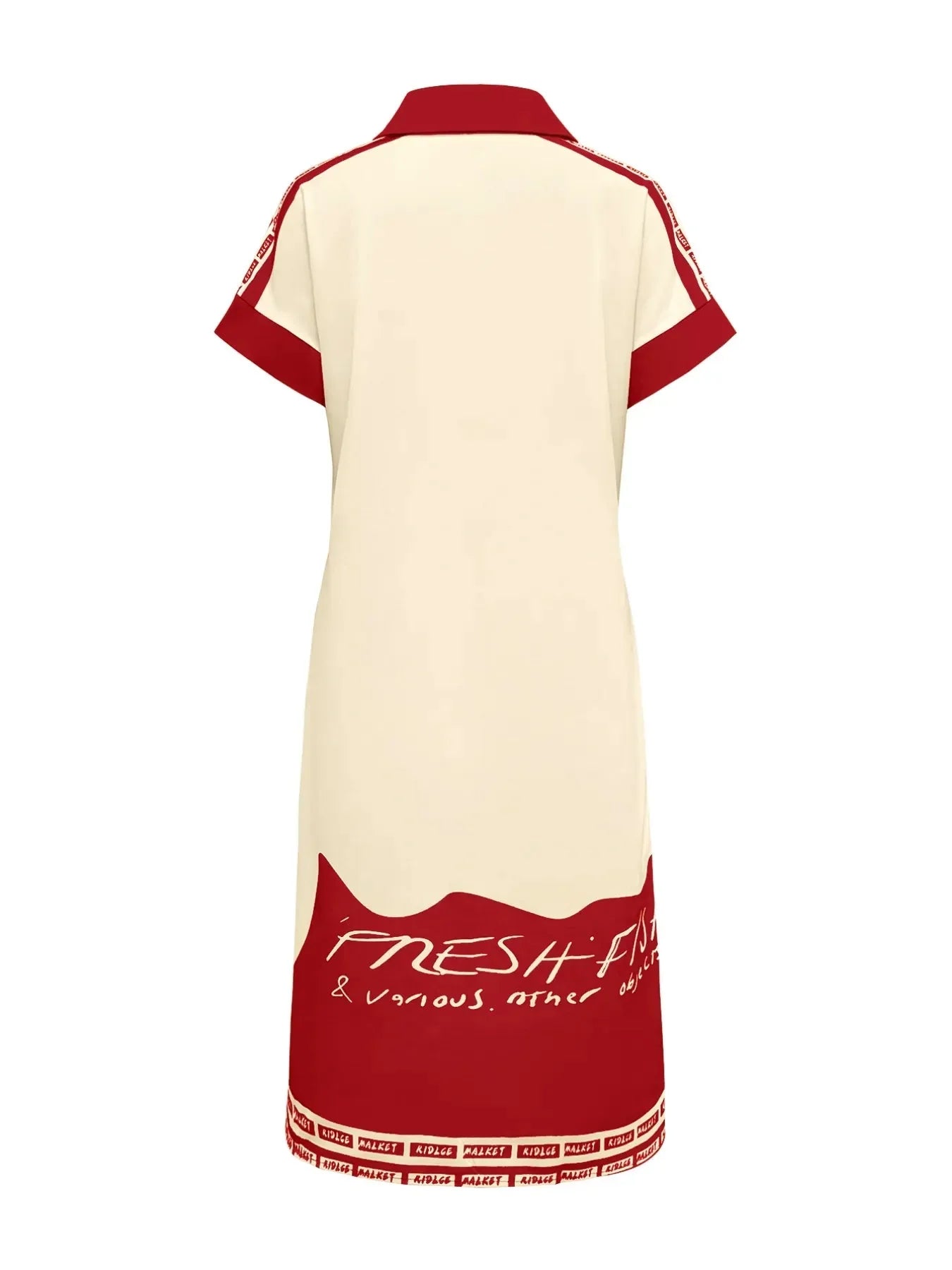 Printed Button Down Shirt Dress - VILLA FASHION