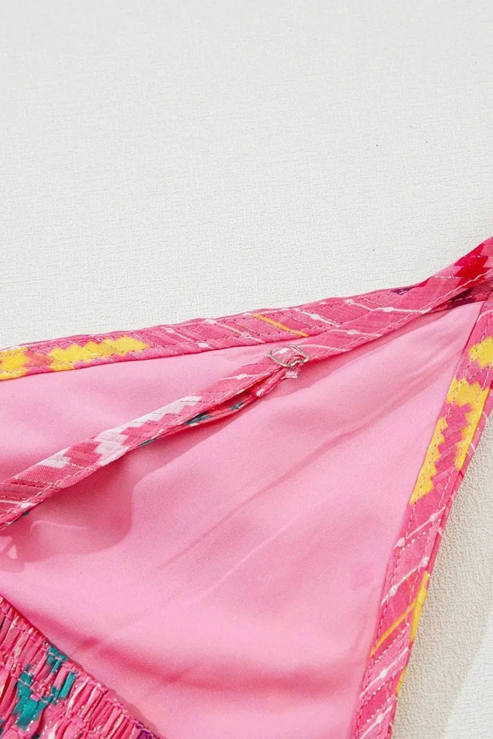 Printed Surplice Maxi Cami Dress - VILLA FASHION