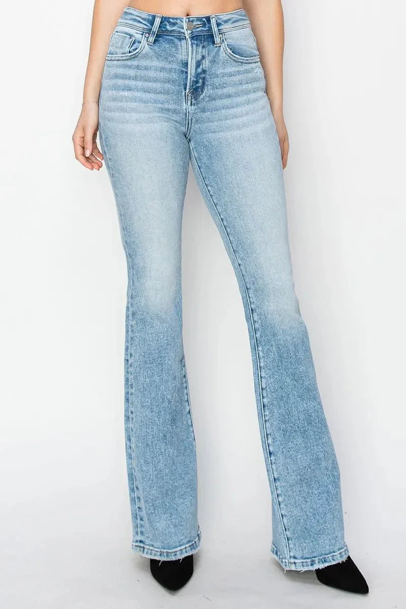 RISEN High Rise Bootcut Jeans - VILLA FASHION