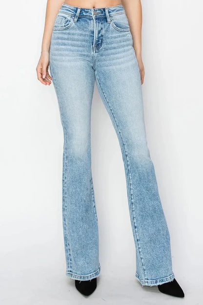 RISEN High Rise Bootcut Jeans - VILLA FASHION