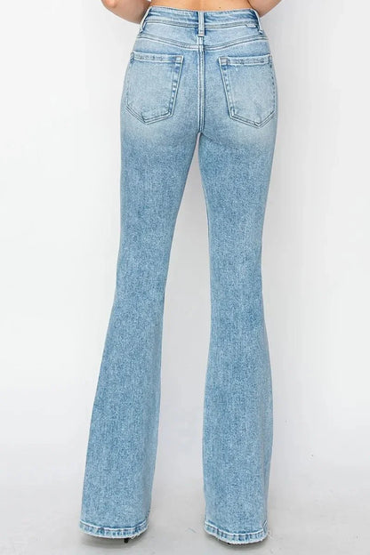 RISEN High Rise Bootcut Jeans - VILLA FASHION