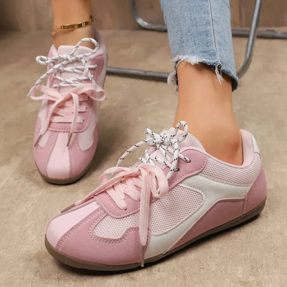 Round Toe Platform Sneakers - VILLA FASHION