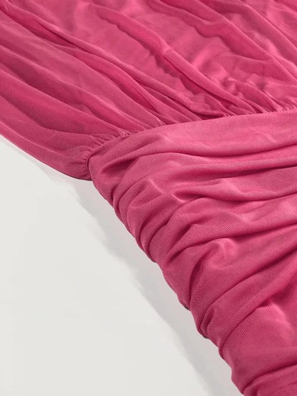 Ruched Maxi Cami Dress - VILLA FASHION