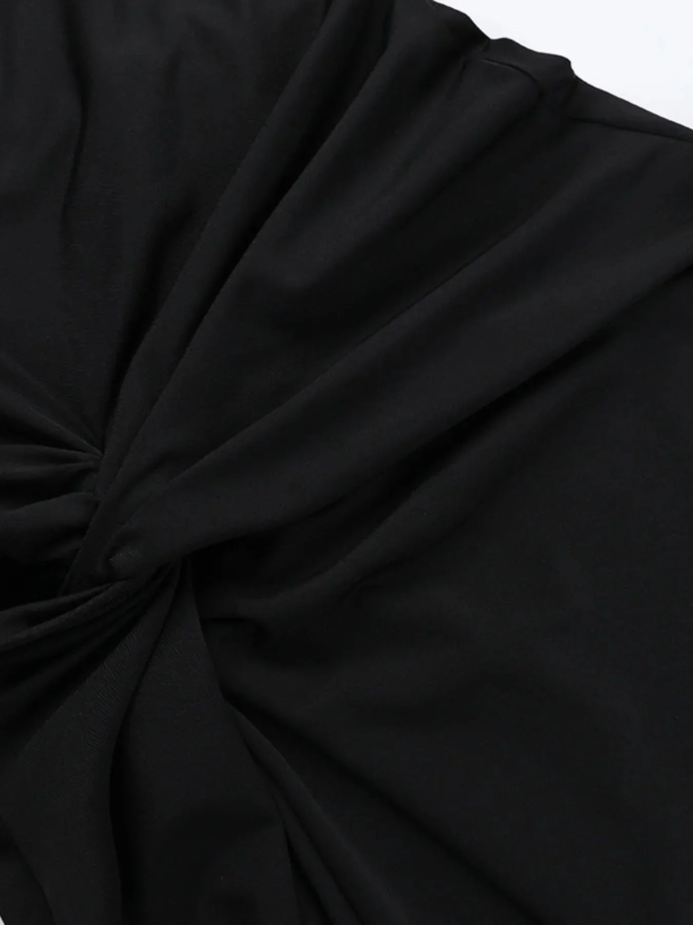 Ruched Slit Cap Sleeve Maxi Dress - VILLA FASHION