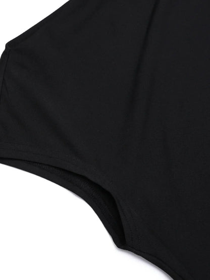 Ruched Slit Cap Sleeve Maxi Dress - VILLA FASHION