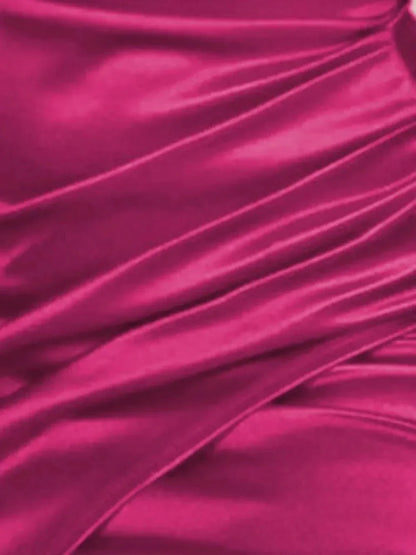 Ruched Spaghetti strap Wrap Dress - VILLA FASHION